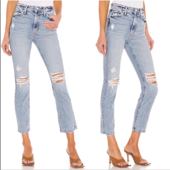 Mother Superior The Dazzler Ankle Lost It Blue Distressed Size 23 NWT - Picture 8 of 13